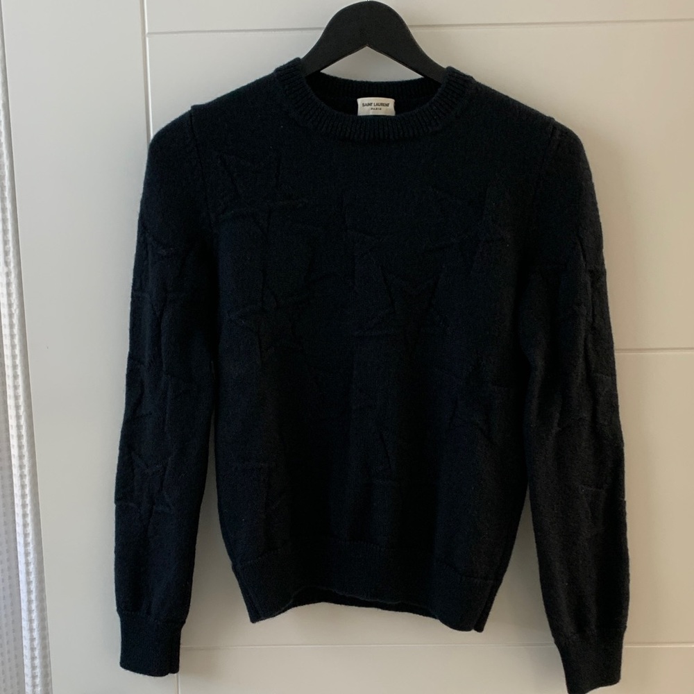 Saint Laurent Star Wool Sweater